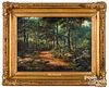 John Heyl Raser oil on canvas wooded landscape