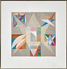 Herbert Bayer watercolor geometric abstract
