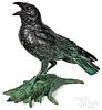 David H. Turner bronze Crow On Corn
