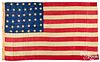 Scarce large forty star American flag, ca. 1889