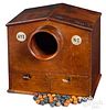 English mahogany voting box, ca. 1800