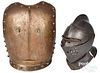 European iron close helmet, 16th c.