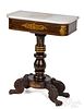 Classical marble top pier table, ca. 1830