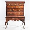 Queen Anne Shell-carved Walnut Chest-on-frame