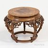 Carved Openwork Wood Stand