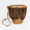 African Hide Medicine Man Drum