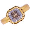 IMPORTANT STUART CRYSTAL PORTRAIT RING OF KING CHARLES THE 1ST