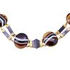 ANTIQUE VICTORIAN BANDED AGATE NECKLACE