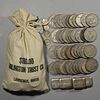Group of Silver Dollars, Halves, Dimes, and Five 2 oz. Bullion Pieces