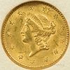 1851 Gold Dollar, MS-63