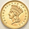 1886 Gold Dollar, MS-65