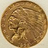 1926 Indian Head Quarter Eagle, MS-65