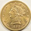 1893 Liberty Head Eagle Gold