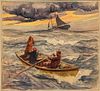 Gordon Hope Grant (American, 1875-1962) Dorymen Lost at Sea