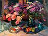 Ovanes Berberian (American, b. 1951) Still Life with Garden Flowers