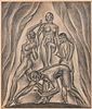 Ernest Hamlin Baker (American, 1889-1975) Monumental Arrangement of Four Nudes