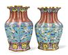 Pair of Chinese Cloisonne Vases,20th C.