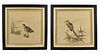 2 Chinese Framed Painting of Duck & Bird