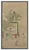 Chinese Painting on Silk of Mom & Children