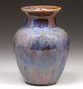 Fulper Pottery Speckled Blue Vase c1910s