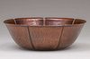 Joel F. Hewes - Titusville, PA Hammered Copper Fruit Bowl c1910