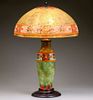 Pairpoint Arts & Crafts Reverse-Painted Lamp c1910