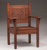 Indian Splint Furniture Co Adirondack Armchair c1910