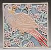 Rookwood Pottery #3077 Parrot Trivet Tile 1922
