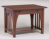 Limbert Slatted One-Drawer Library Table c1910