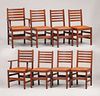 Set of 8 L&JG Stickley Dining Chairs c1910
