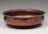 Sedlacek & Co - Los Angeles Hammered Copper & Silver Fruit Bowl c1910