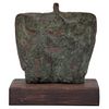 GILBERTO ACEVES NAVARRO, Sin título, Sin firma, Escultura en bronce en base de madera, 19.5 x 17 x 8 cm medidas totales con base | GILBERTO ACEVES NAV