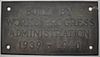 United States WPA Bronze Plaque 1939-1940