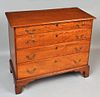 NE Chippendale Four Drawer Chest