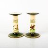 Pair of Royal Doulton Bayeaux Tapestry Candlesticks, D2378