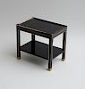 CHINESE STYLE BRASS-MOUNTED BLACK LACQUER LOW TABLE, ATTRIBUTED TO MAISON JANSEN
