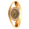 ROLEX 14k Diamond Bangle Bracelet Watch
