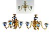 A Pair of French Sevres Gilt Bronze Wall Sconces 