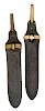 Model 1887 Type 2 Hospital Knife, Leather Scabbards, Lot of 2 