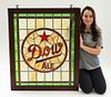 Dow Ale Stained Glass Advertising Sign