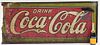 Antique Drink Coca Cola Advertisement Sign