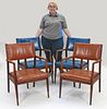 4PC MCM Office Arm Chairs