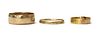 A 9ct gold wedding ring,
