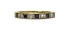 An 18ct gold sapphire and diamond half eternity ring, by Cropp & Farr,