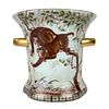 Chinese Monkey Porcelain Urn