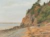 Robert R. Wiseman (American, active 1877-1882), Palisades at Morris Cove, Looking North, Signed "Robt. R. Wiseman" l.r., titled on a ha