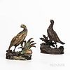 After Jules Moigniez (French, 1835-1894)  Pair of Bronze Gamebirds, each modeled on a naturalistic base, inscribed signatu...