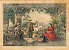 Currier & Ives, Publishers (American, 19th Century), Home from the Brook/The Lucky Fishermen, Titled, identified, and dated "...1867" w
