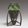 Liberty & Co Tudric Pewter & Glass Vase c1905