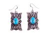 Navajo Shawn Cayatino Silver & Turquoise Earrings